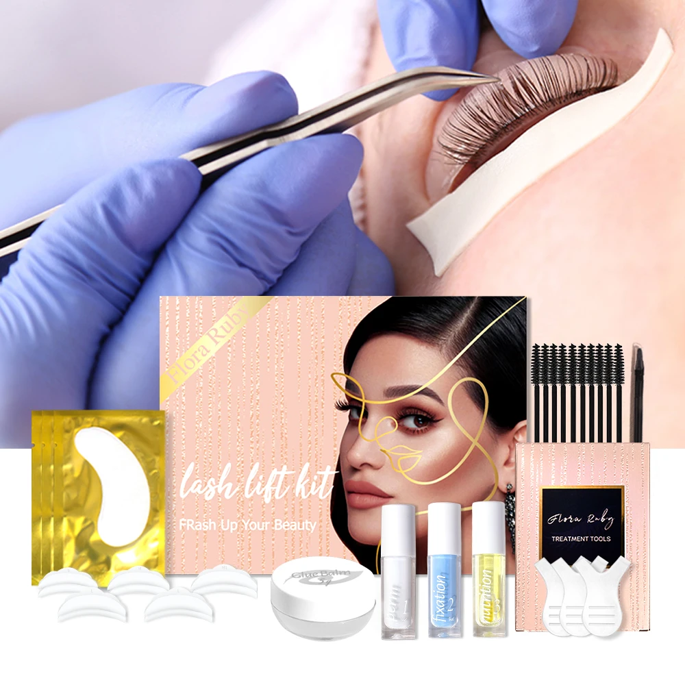 Lash Lift Kit Professional Lash Eyelash Curly Eyelash Perm Lash Lift and Tint Fixation Glue Lashes Extensions Set