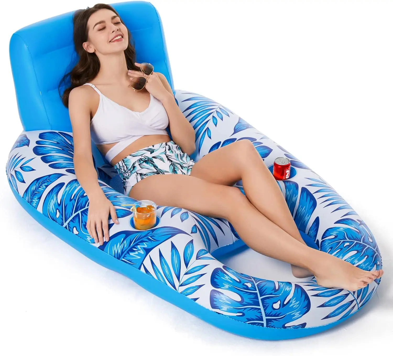 

Inflatable Water Sports Floating Seat Multifunctional Summer Swim Float Seat Portable Foldable Durable Swimming Pool Accessories