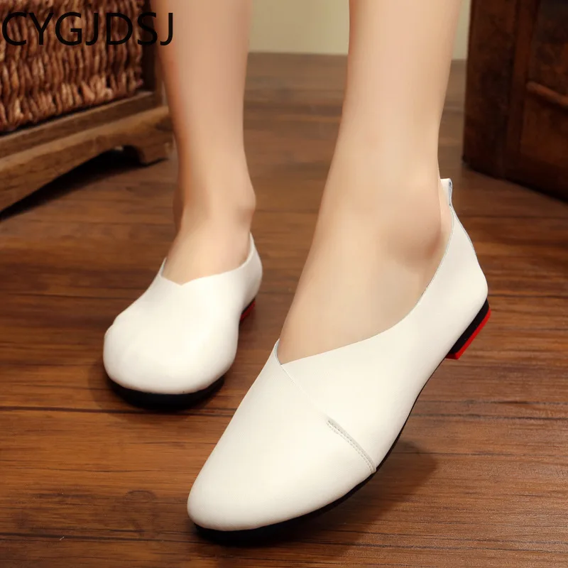 Sepatu SLIP ON สำหรับผู้หญิงรองเท้าแตะหญิงหรูหรารองเท้าโลฟเฟอร์2024เท้ากลมเท้าเปล่า2024ออฟฟิศ