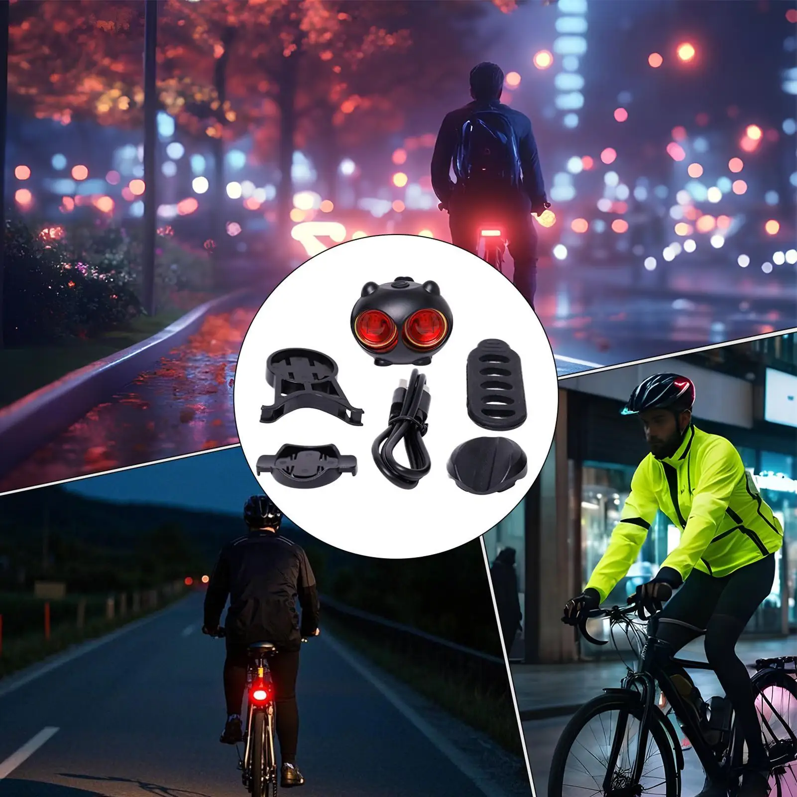 

Bike Tail Light Efficient Cycling Rearlight Compact 5 Modes Bike Taillight For Dirt Road Commuting Mountain Camping Travel