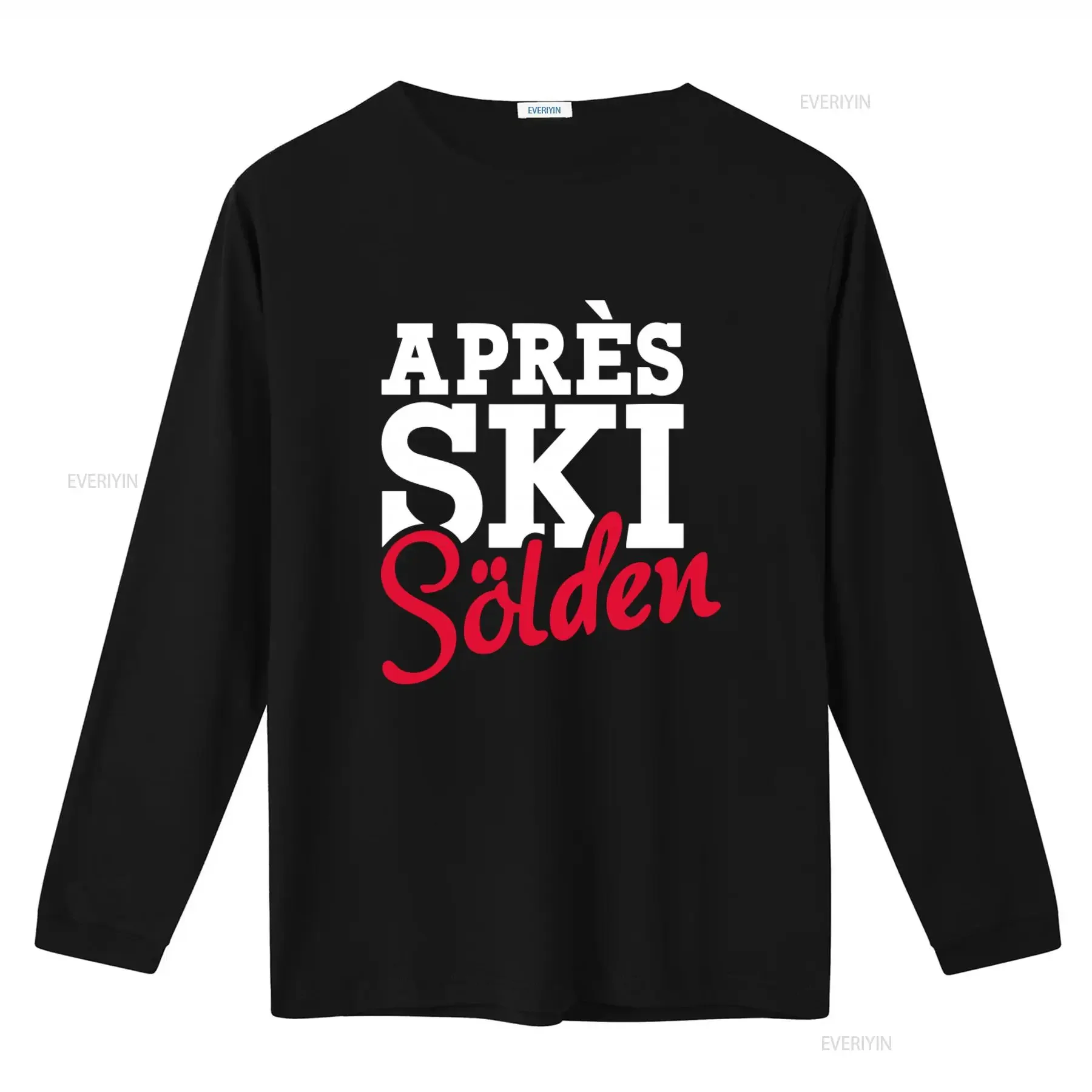 Men's Apres Ski S?lden T Shirt for Winter Sports Fans up to 5XL vintage Washed Soft homme Slightly Comfortable Versatile
