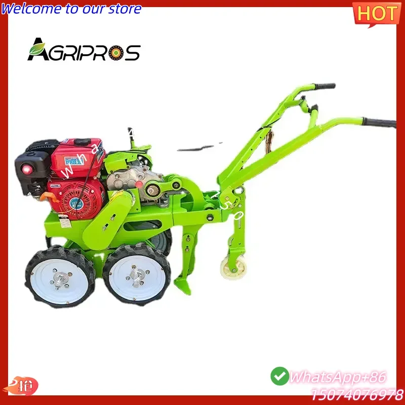 2026 High-Power 4WD Garlic Digging Machine | Fuel-Saving Rapid Harvesting Equipment for Large Scale Farming & Rugged