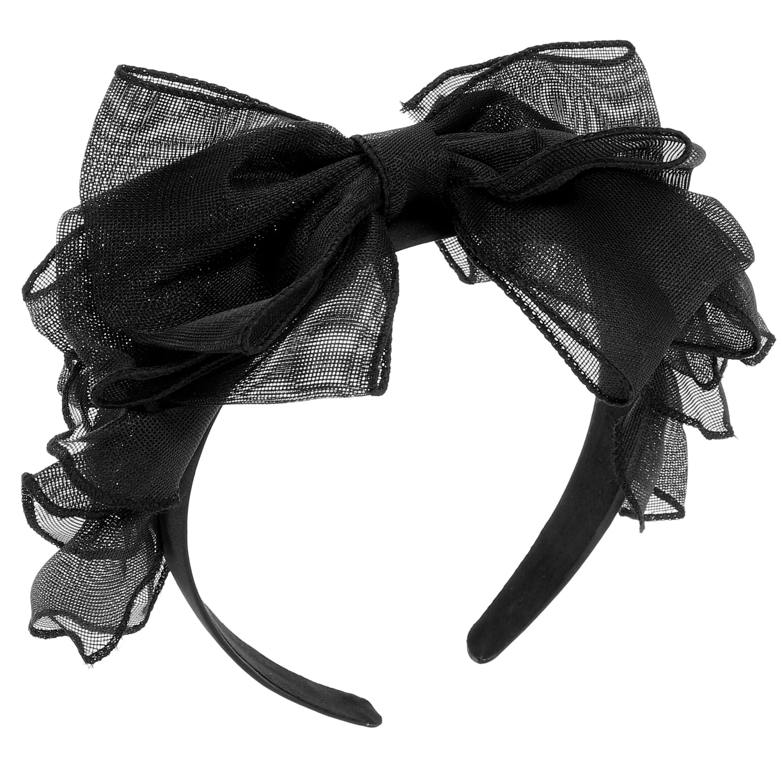 

Vintage Women Headband Girls Fabric Hair Accessories Bow-knot Headdress Durable Practical Long-term Wear Comfortable Wide Lace