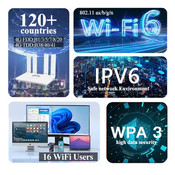 Benton Odemčený 300Mbps WiFi6 Přenosný 4G router s USB a slotem pro SIM kartu LAN 10/100Mbps 4G SIM router pracuje s 3G 4G 5G SIM kartou 8 nejlepší prodej odemknout zařízení Zong 4G - №7