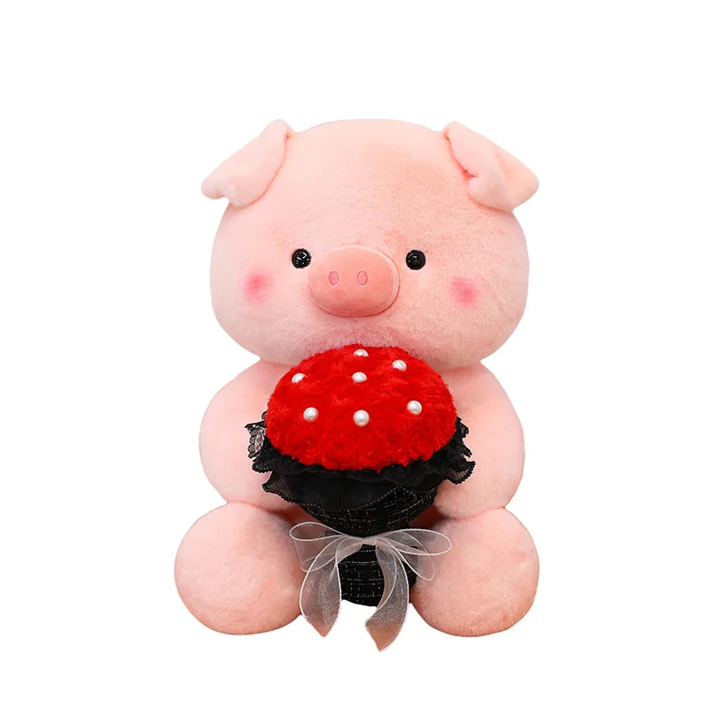 Kawaii pluche varken speelgoed schattig knuffeldier boeket voor kinderen verjaardagscadeau Valentijn cadeau voor meisjes zachte varken pop
