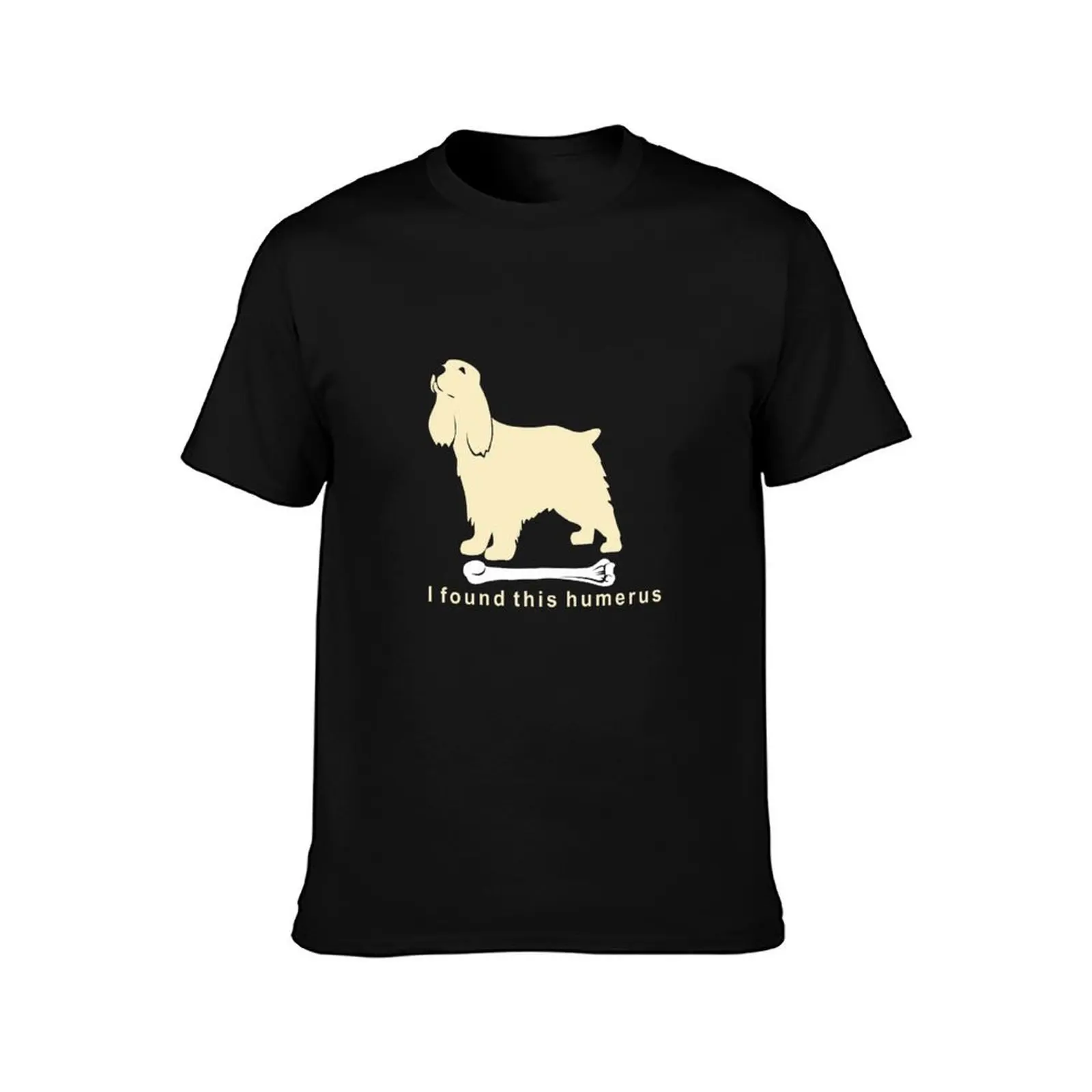 I found this humerus Cocker Spaniel NickerStickers? on Redbubble T-Shirt Holiday All Match T-Shirt