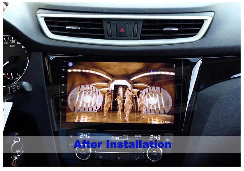 SINOSMART Android GPS für Nissan Qashqai J11 X-Trail T32 Rogue 2014–2021 ohne OEM 7" Bildschirm, unterstützt BOSE, 360 Kamera, CarPlay und Android Auto – Detail 6