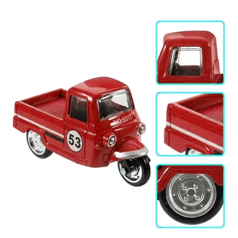 Vintage Tricycle Model Tricycle Adornment Tricycle Car Model Car Ornament Desktop Car Ornaments Statue