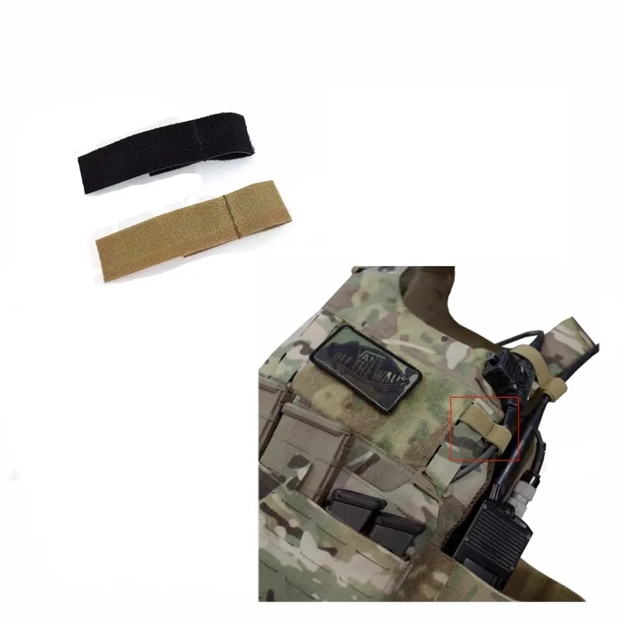 Tactical Vest Burr Integrated PTT Wire Storage Ring Military Outdoor Mobile Cable Management Kit