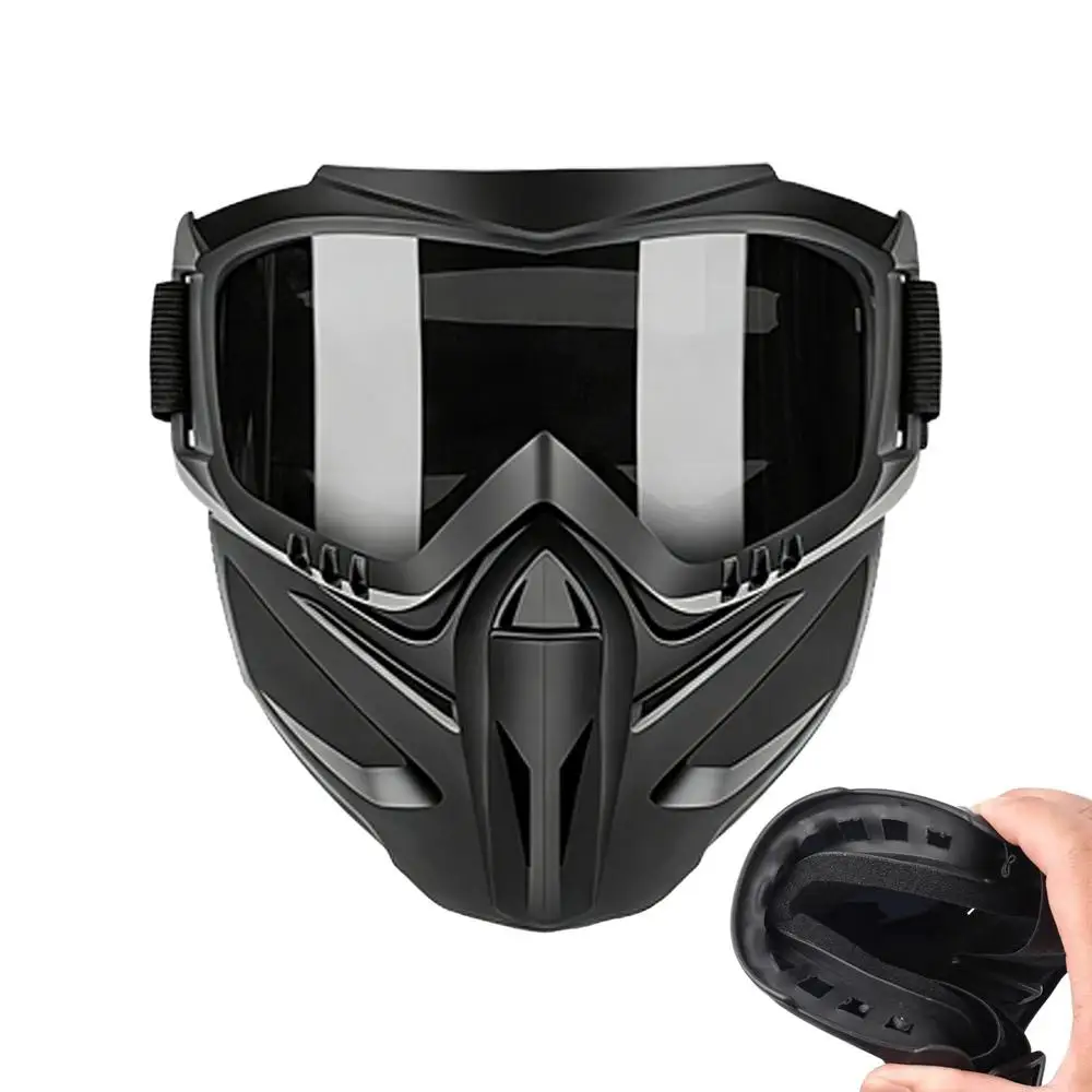 AliExpress NONE Windproof Anti Fog Face Covering with Detachable Goggles Adjustable Full Face for Ski Welding Outdoor Work Cycling Gardening