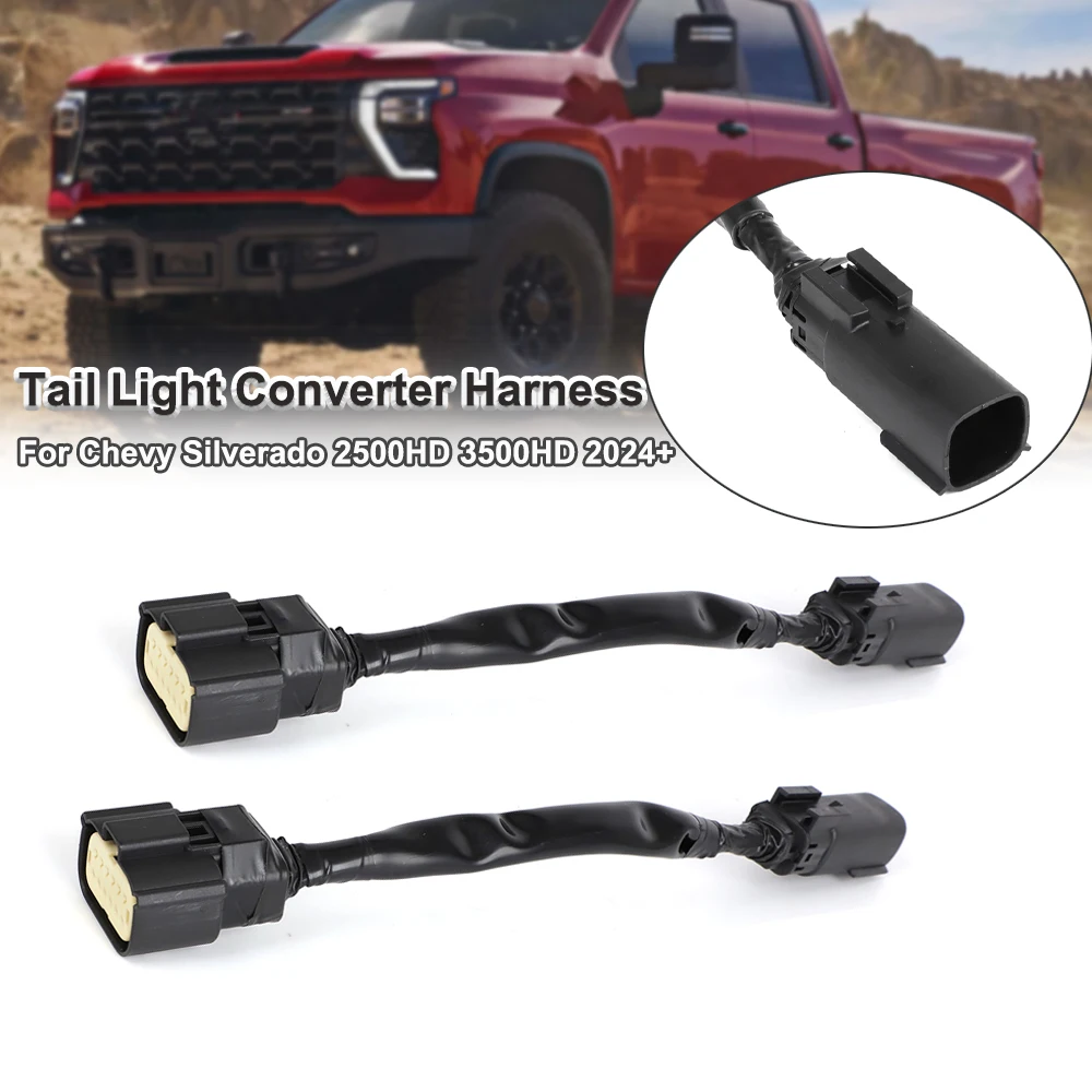 

For Chevy Silverado 2500HD 3500HD 2024+ Tail Light Converter Harness 2PCS