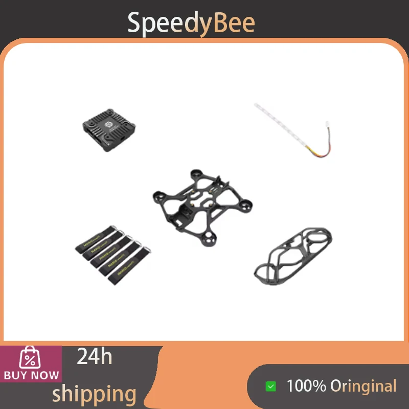 SpeedyBee Mario Mini25 Upgrade Parts, Battery Strap, O4 Air Unit CNC Mount, Wing Protector & RGB LED Light