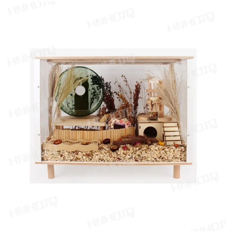 High-End Luxury Hamster Cage Oversized Villa Acrylic Cage Raising Golden Bear Flower Branch Rat Rudin Chicken