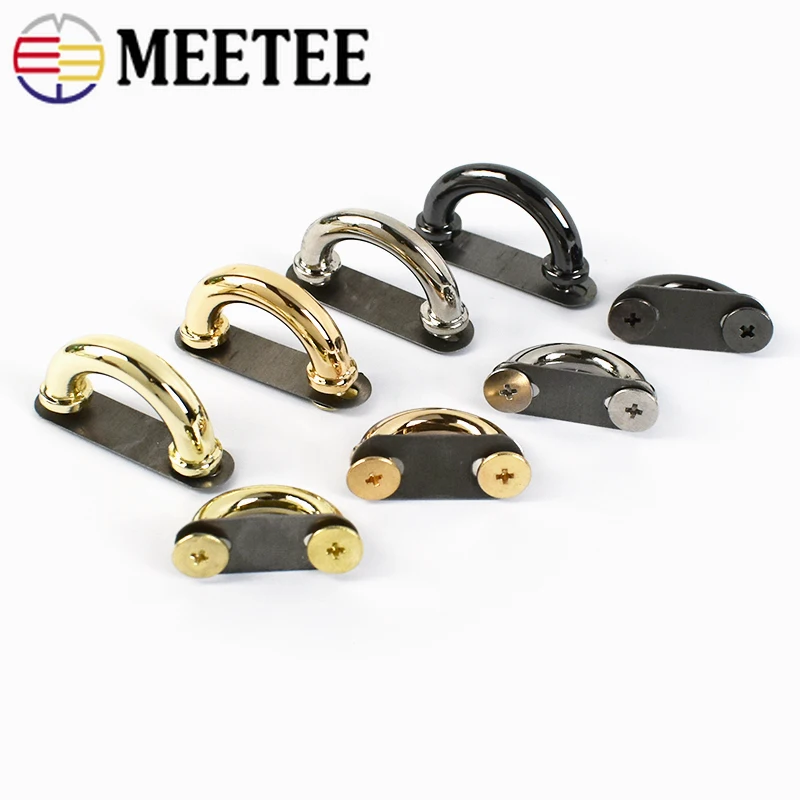 10/20/30Pcs 14/17mm Metal Bag Arch Bridge D Ring Buckle Strap Hook DIY Handbag Hardware Belt Leather Repair Accessories BD302