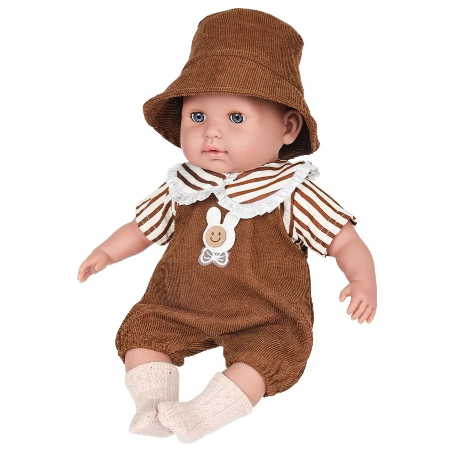 15-Zoll süße Reborn-Puppe, realistisches und weiches Baby, waschbar, austauschbare Kleidung, Spielhaus-Spielzeug