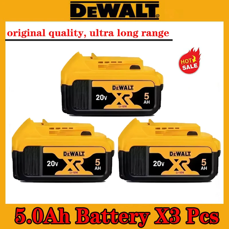 20V 6000mAh DCB200 Battery Compatible With Dewalt Power Tools 18V Rechargeable Electric Tool Lithium Batteries 20V 18Volt