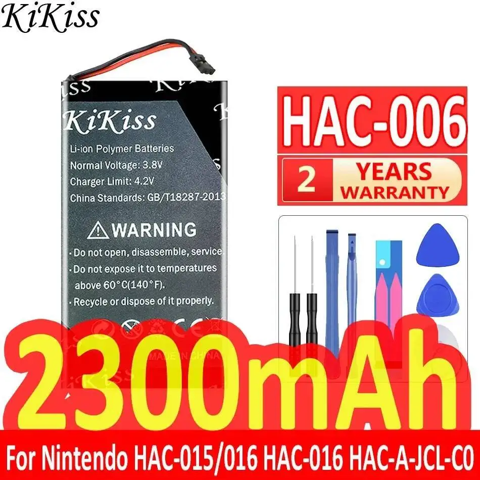 For Nintendo Hac-015 Hac-016 Hac-A-Jcl-C0 Hac-A-Jcr-C0 Joy-Con Long-Lasting Hac-006 Game Controller Battery 2300Mah
