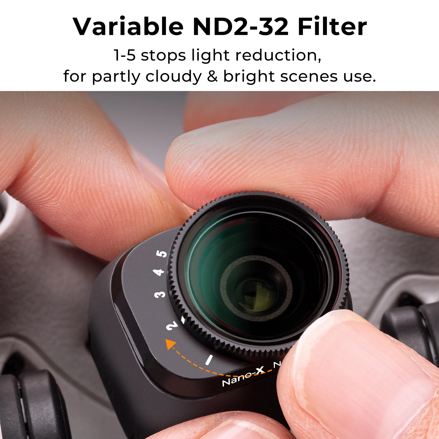 K & F مفهوم الطائرة بدون طيار تصفية ل DJI Mini 3 Pro متغير ND2-ND32/ND32-ND512 طلاء الكاميرا عدسة زجاجية بصرية DJI ملحقات طائرة بدون طيار