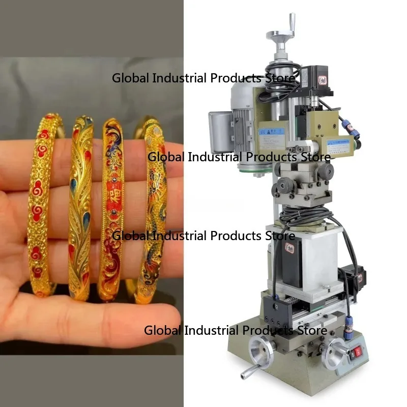 220V Four-Axis Precision Engraving And Faceting Carving Machine for Jewelry Thread & Pattern Cutting Lathe Tool