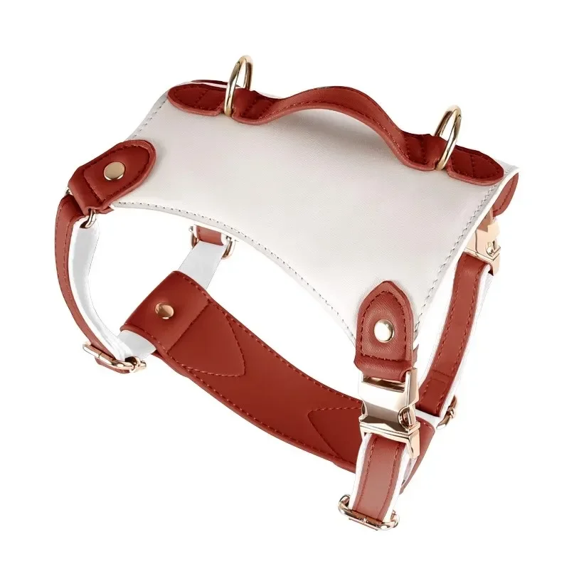 Dog Chest Strap Leather Traction Rope Vest Type Medium Dog Portable Oblique Span