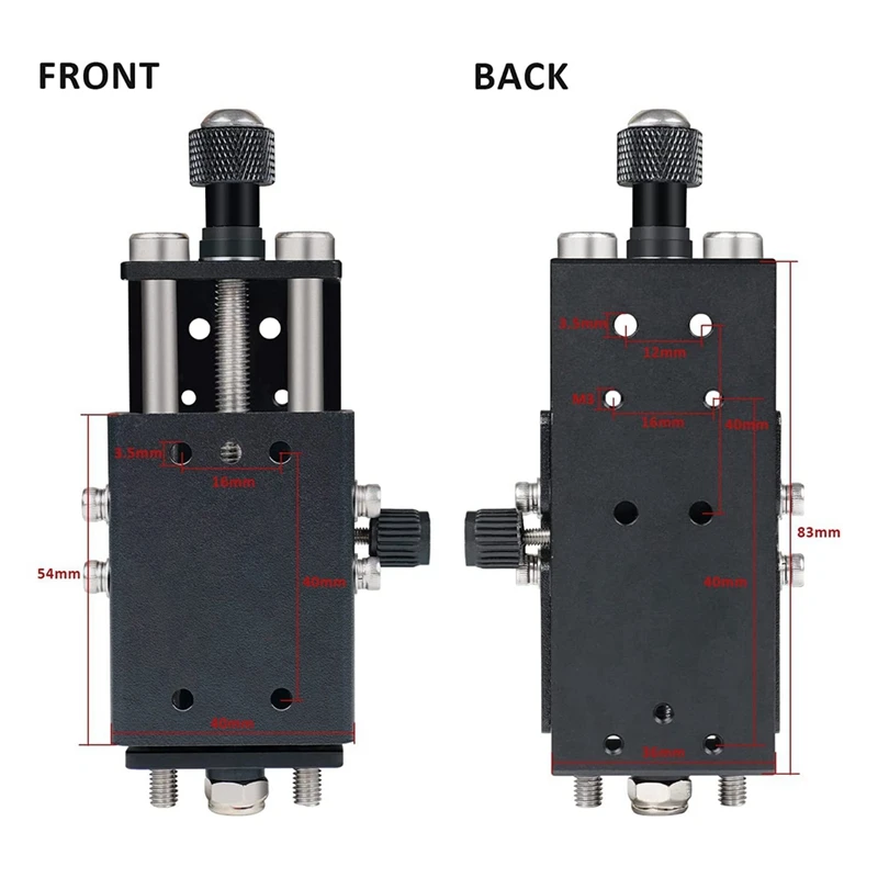 2X Z Axis Height Adjuster, Z Axis Lift Focus Control Set For TTS 25 TTS 55 TT-5.5S Engraver, Module Lifting