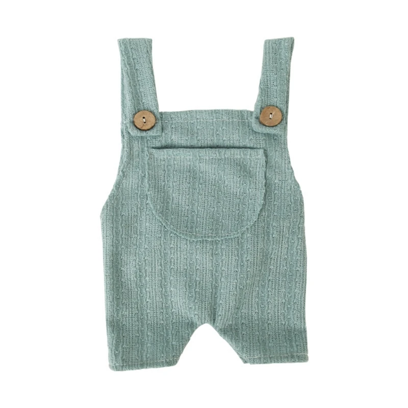 N80C Infant Photo Props Baby Photography Clothes Overalls Rompers Newborn Shower Gift