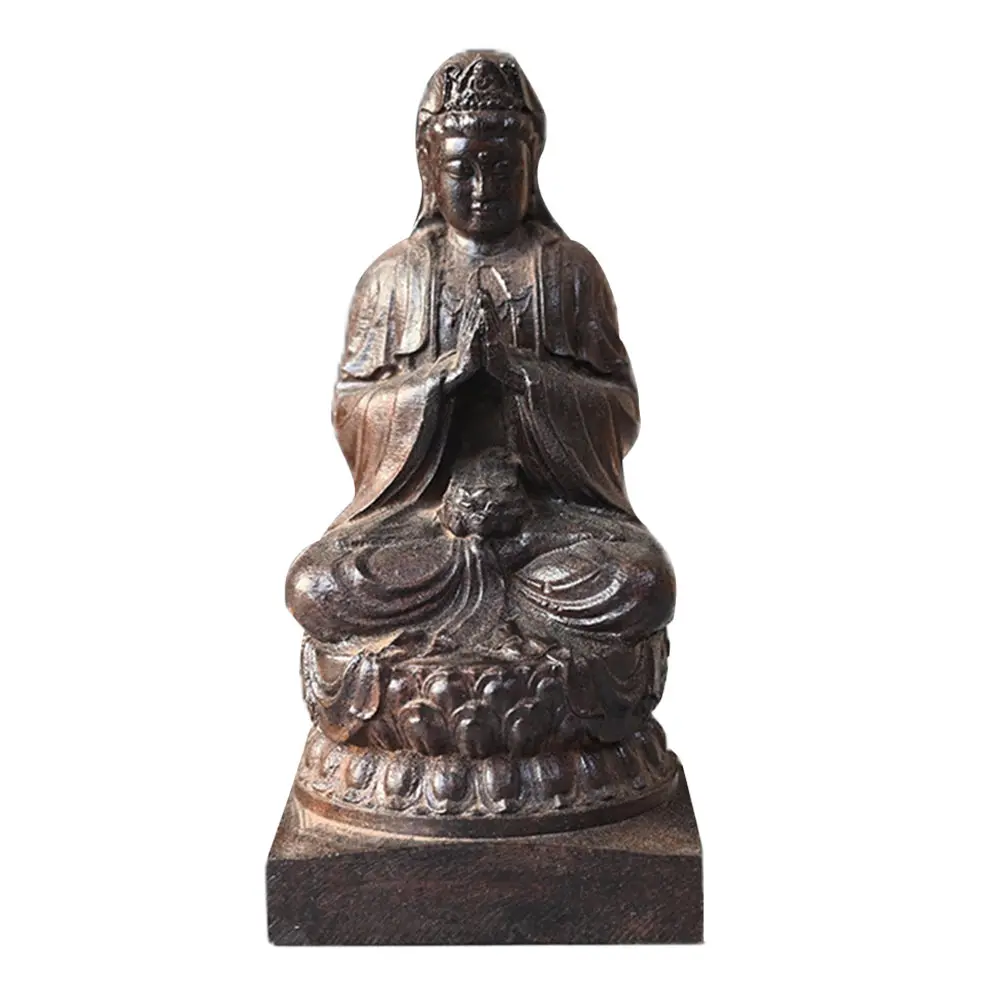 

Avalokitesvara Ornament Home Decoration for Vintage Ornaments Wood Statue Brass