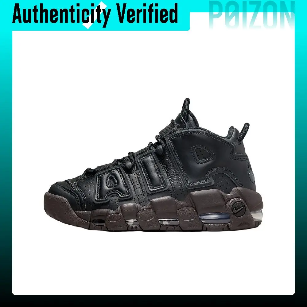 Nike Air More Uptempo Trendy Mid top Basketball Shoes Women's Black DV1137-001