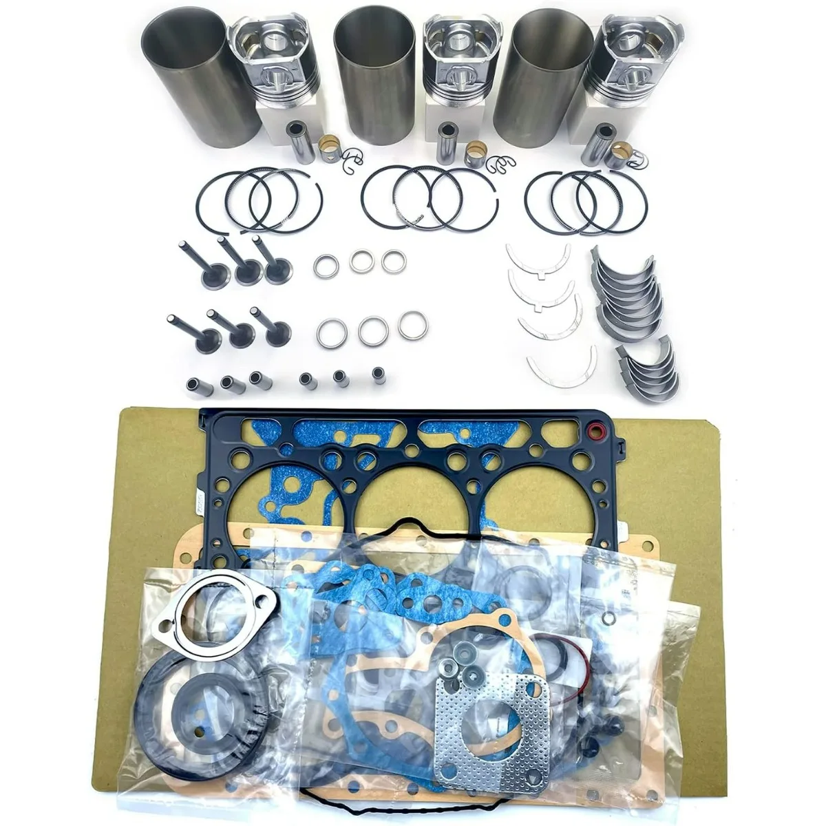 

NEW Overhaul Rebuild Kit D1503 For Kubota Engine L2900 L3000 L3010 L3130 L3200 KX91-3 U35 R420 Tractor
