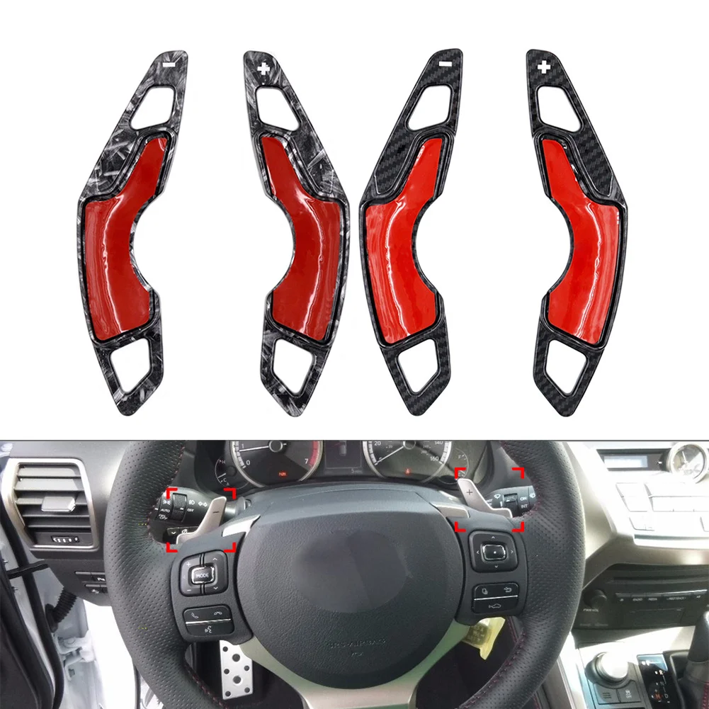 Car Steering Wheel Shift Paddle Extension For Lexus IS200 IS250 IS300 IS350 RC200t RC300 RC350 NX200t NX300 CT200h