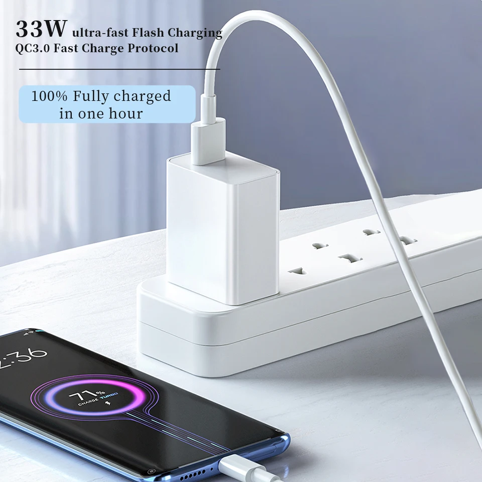 Original 33W Turbo EU US Charger Adapter For Xiaomi Mi 11 10 9 10S Lite Pad 5 Redmi Note K40 Pro Fast Charging Type C Cable