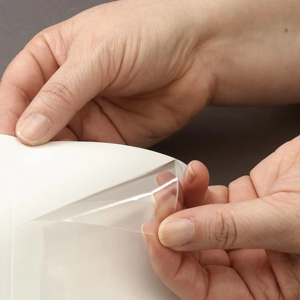 Self-Adhesive Poly Pockets CD DVD Size Resealable Flap Clear 10 Pack Acid Free PVC Free Organizer Sleeves Media Storage