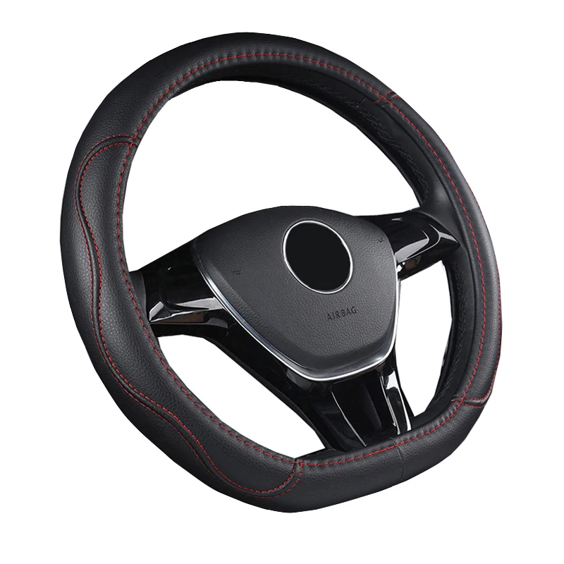 D Shape Car Steering Wheel Cover Wrap PU Leather For Chery Jetour X90 X70 Plus X95 X70 X90 Plus Braid On Steering-wheel