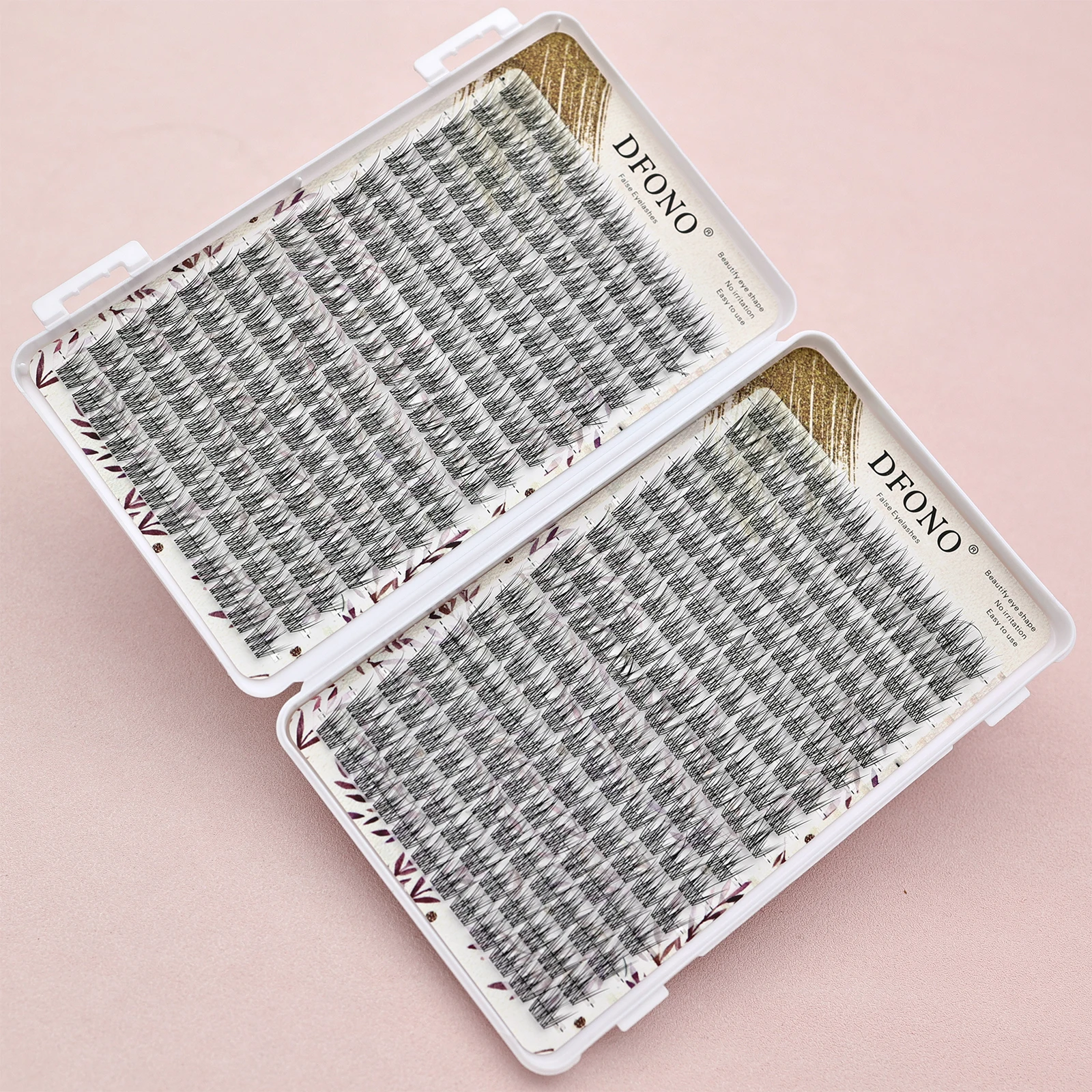 Zachte en lichtgewicht vissenstaart enkele clusterwimpers, 10-12 millimeter - perfect voor dagelijkse make-up en wimperverlenging