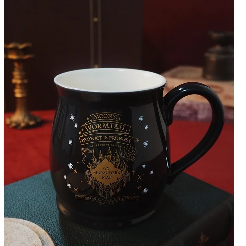 Miniso Warner Bros. Genuine Harry Potter Live Point Map Hot Water Temperature Sensitive Color Changing Mug Household Daily Cup