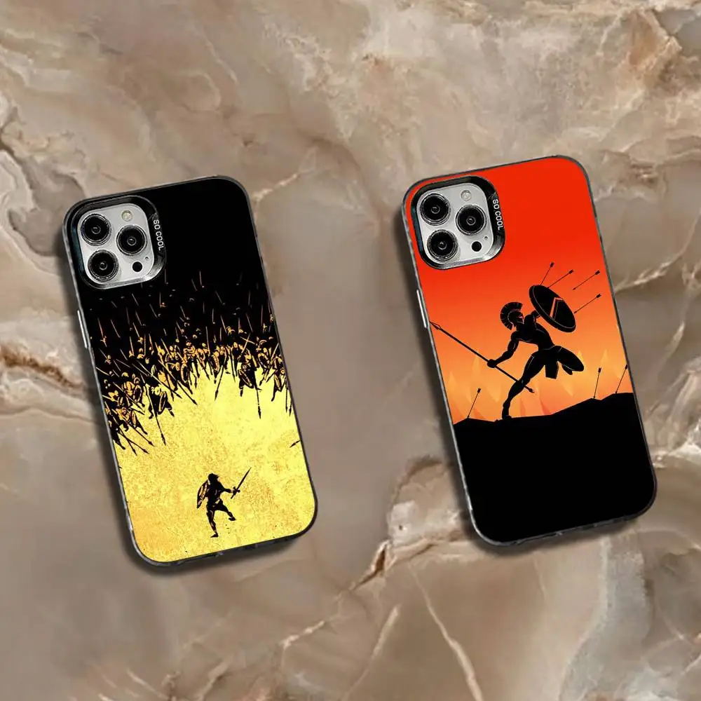 

Cool S-Sparta-es Phone Case For iPhone 16,15,14,13,12,11,Mini,Pro,SE,MAX White Matte Shockproof Cover