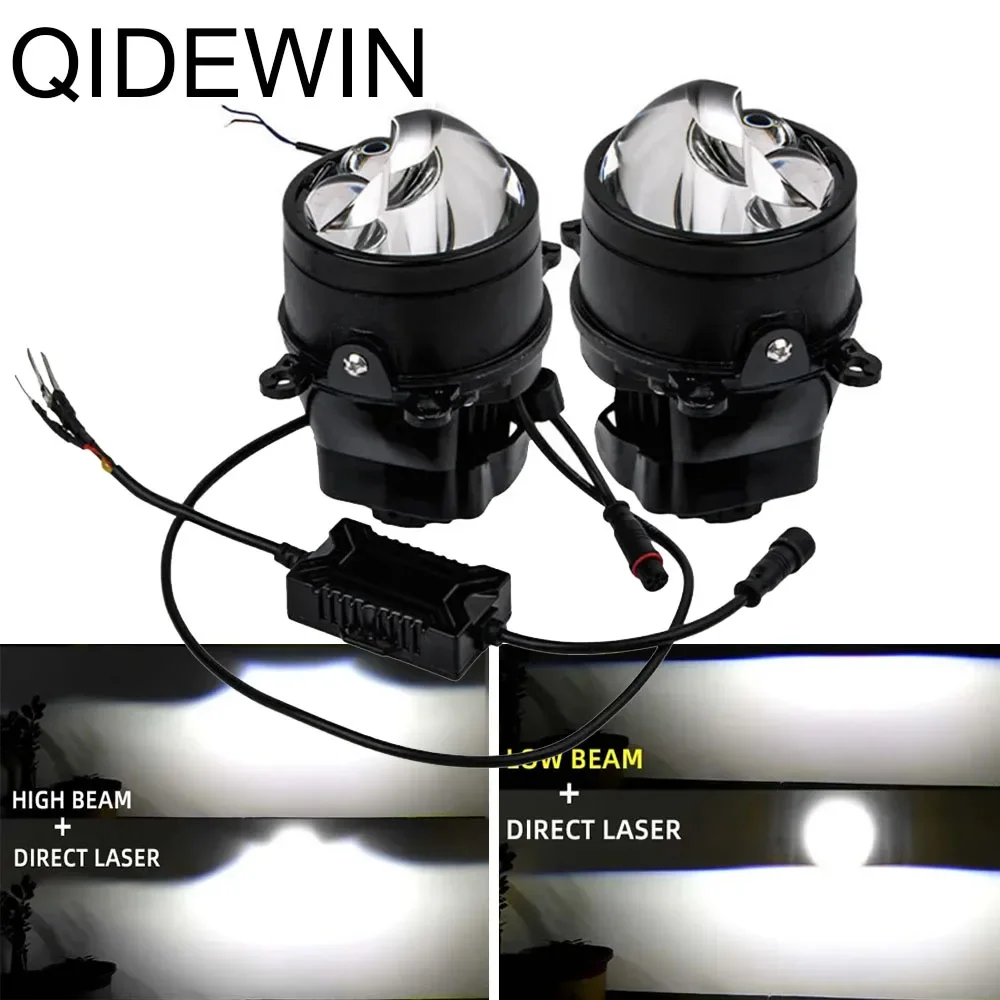 

High Power 80W Double Head Fog Lamp Lens for Double Direct Laser Headlights Spotlights