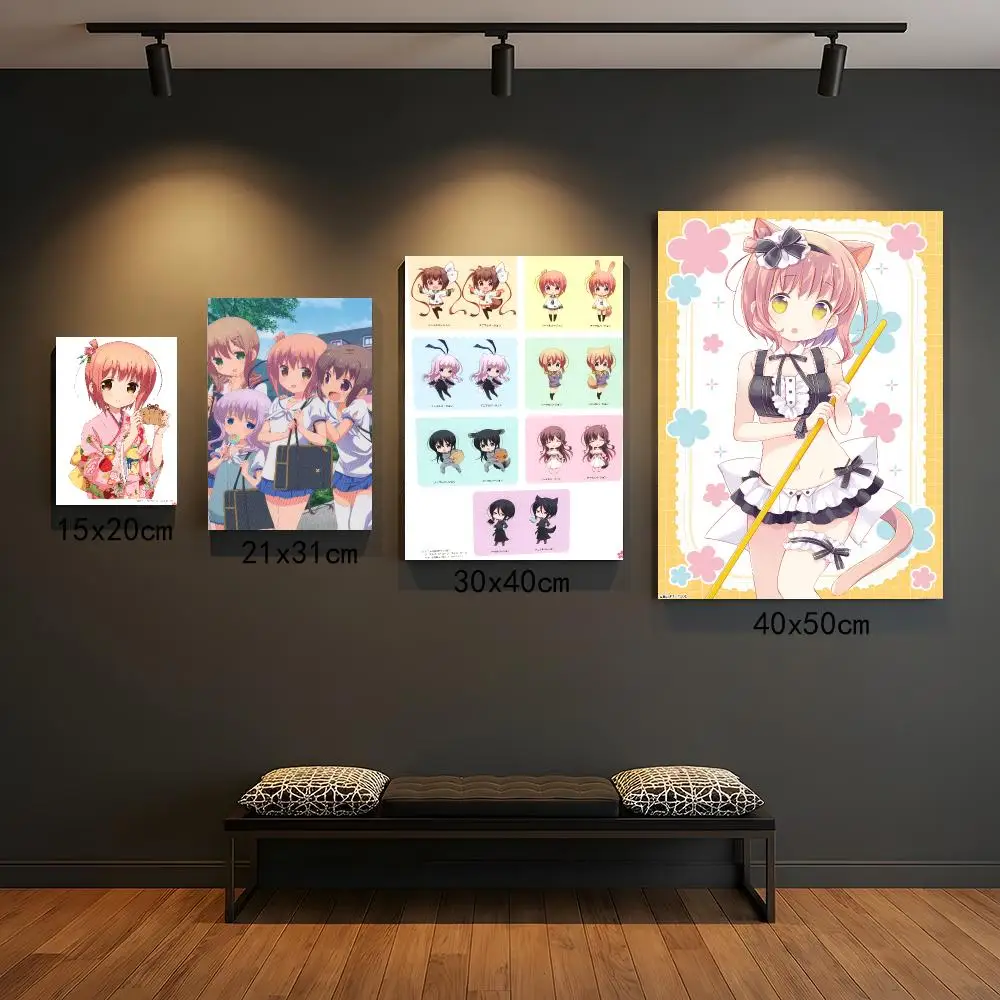 anime S-Slow Start-T Poster Self Adhesive Wall Decor for Modern Home Cafe Office and Bar
