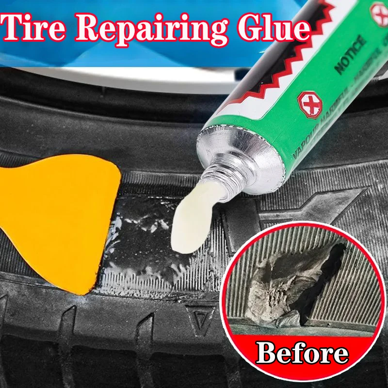 

Tire Tyre Repairing Glue Universal Car Motorcycle Bike Wheel Repairing Inner Tube Puncture Rubber Glue Tools Auto Accessories