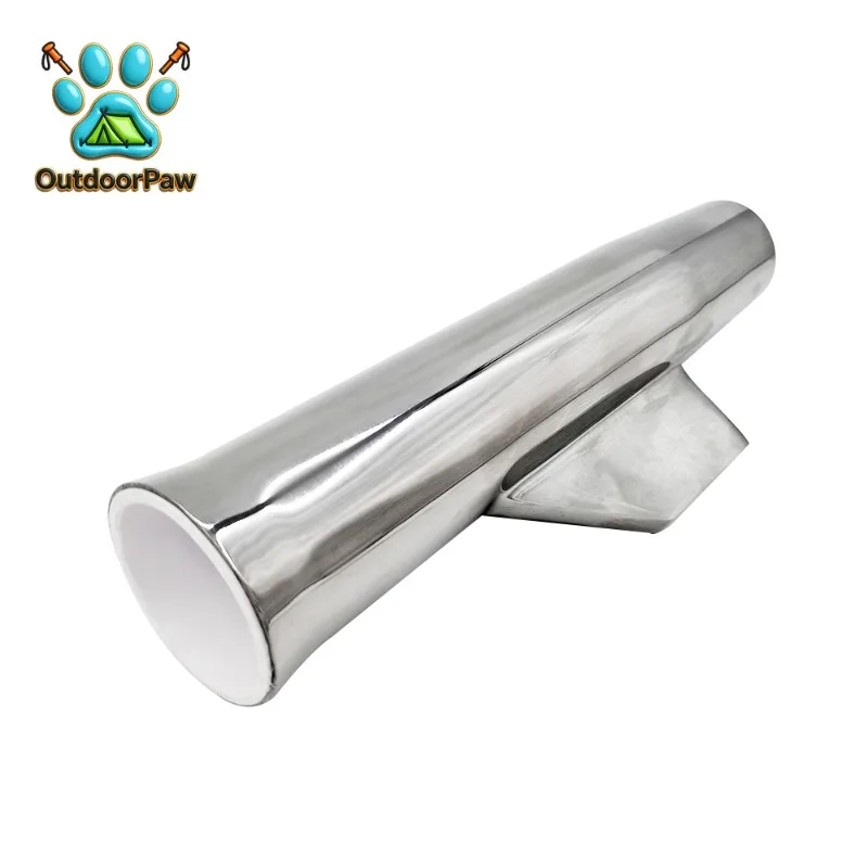 Stainless Steel Fishing Rod Holder Welding On Boat Accessories and Flared with Liner or Marines Boats Ships Yachts