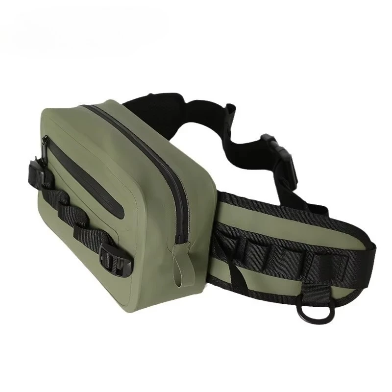 TPU waterproof fanny pack, multi-functional messenger bag, large-capacity fishing special lightweight fanny pack