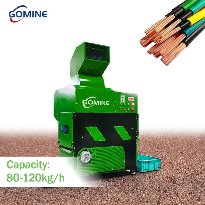 80-120kg/h Copper Cable Wire Granulator Recycling Machine Copper Wire Granulating Machine