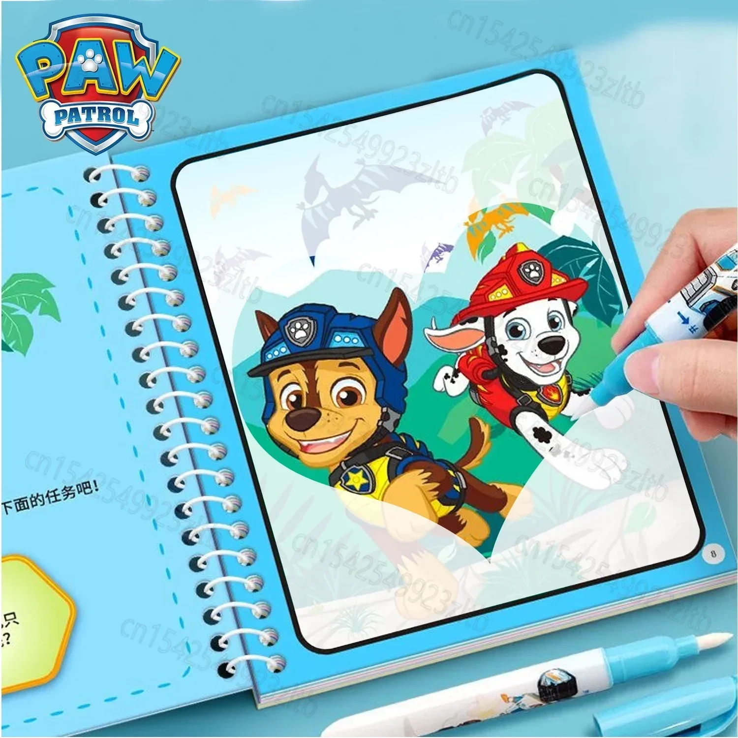 Original Paw Patrol Toys Graffiti Water Painting Drawing Magic Book Marshall Skye Chase  Kids Toy Boys Girls Christmas Gift