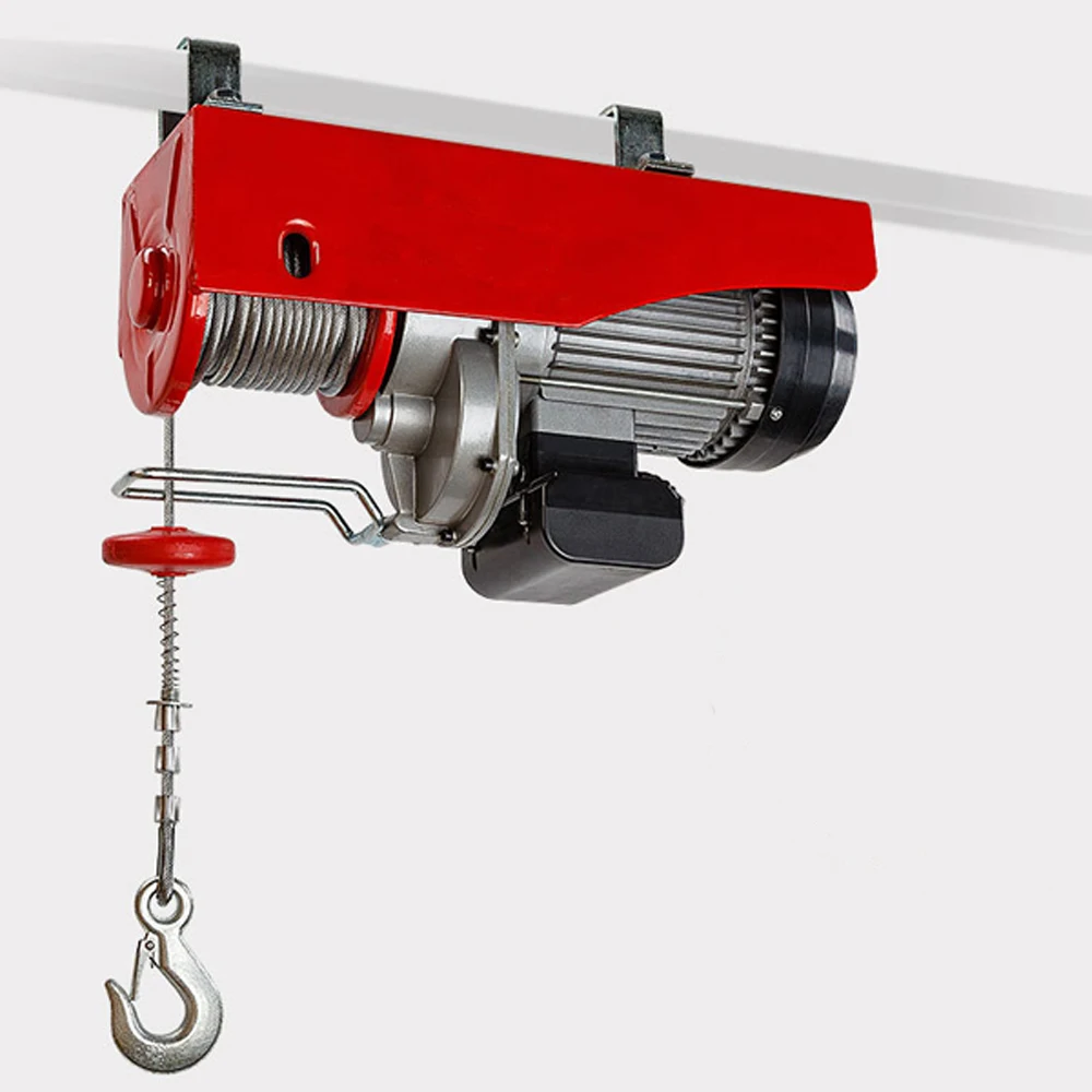 malacates electrics endstriyel kaldirma elektromiknatis China supplier mini wire rope electric hoist pulley block100kg-1200kg