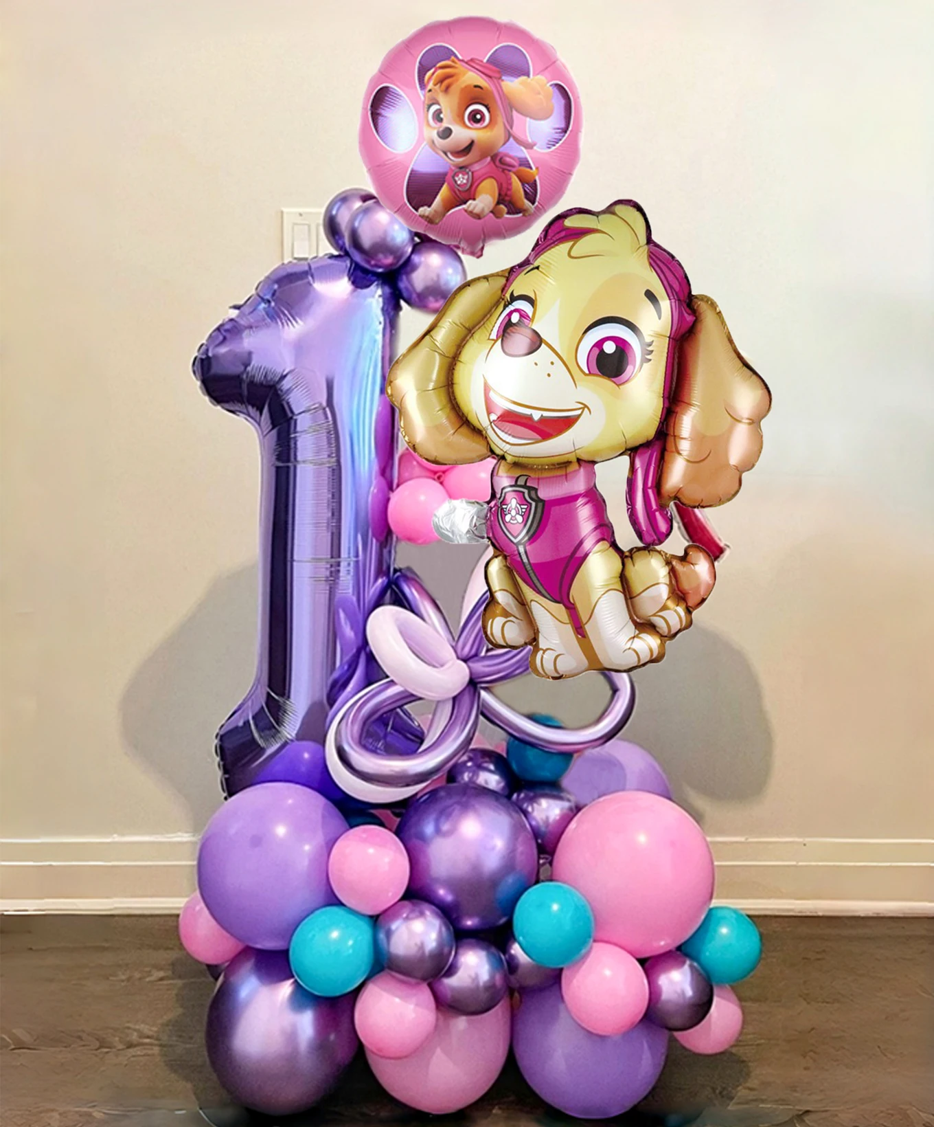 Cartoon Paw Patrol Hund Skye Ballon Geburtstag Dekoration Anzahl Aluminium Latex Ballons Set Kinder Party Supplies Geschenk Bevorzugung Dekor