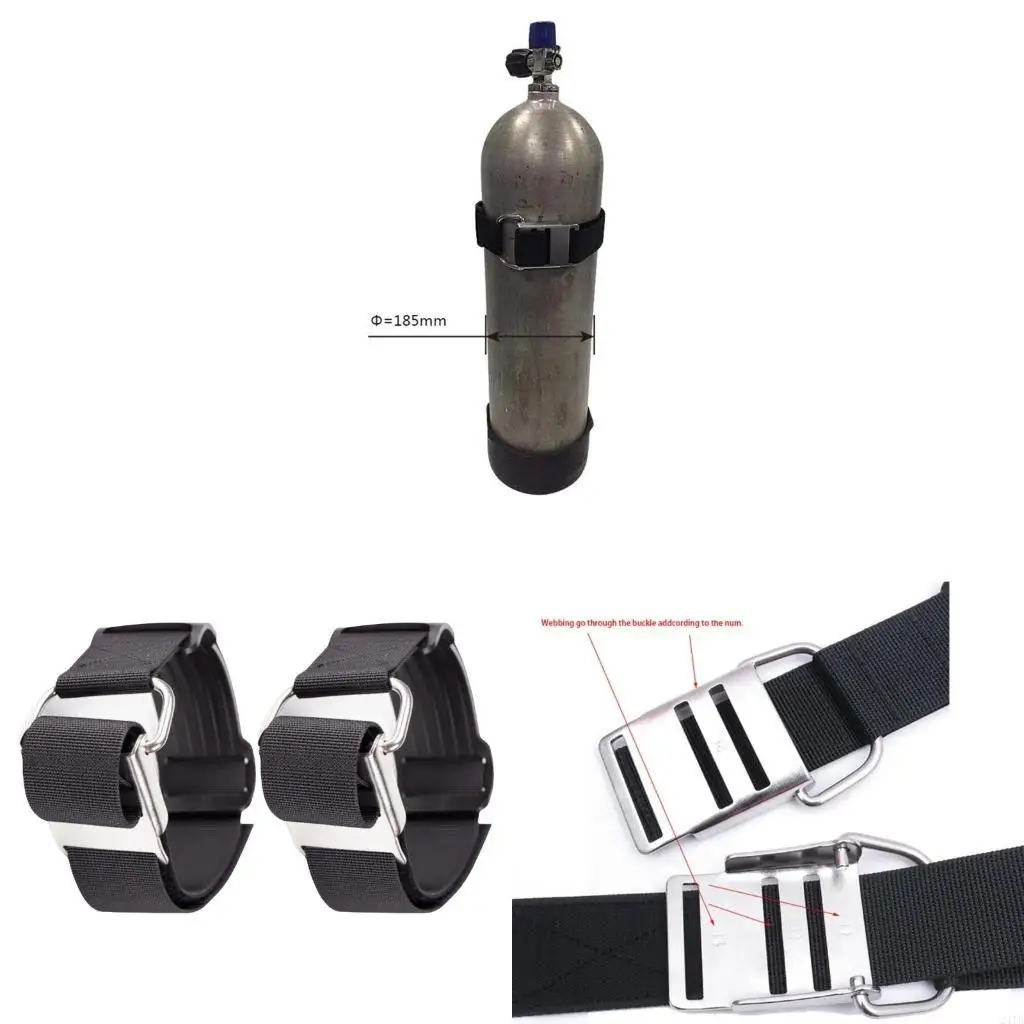 

2Pcs Weight Belt Cams Lock BCD Buckle Attachments Scubas Diving Tied Bottle Belt