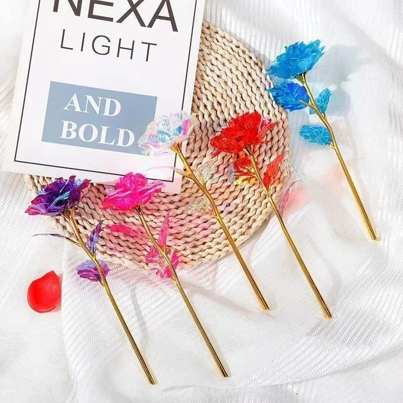 Безопасная-золотая-фольга-цветок-розы-Золотая-фольга-имитация-искусственного-цветка-розы-цветок-розы-из-золотой-фольги-подвеска-в-виде-розы-на-день-матери