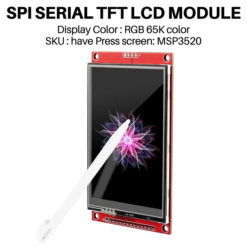 3.5 Inch 480X320 SPI Serial TFT LCD Module Display Screen With Press Panel Driver IC ILI9488 For MCU