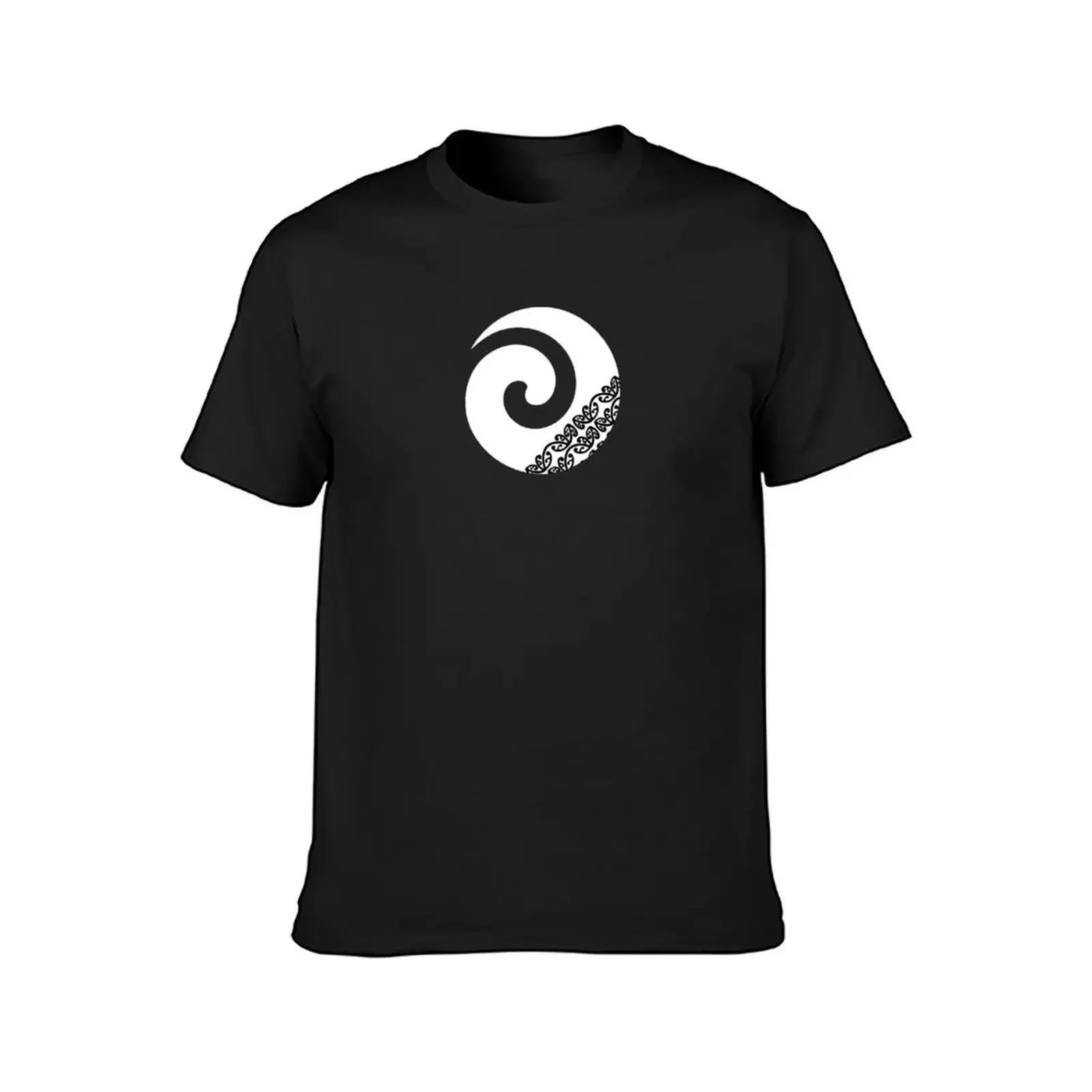 Maori Koru New Beginnings Icon White T-Shirt anime plus size clothes workout shirts for men