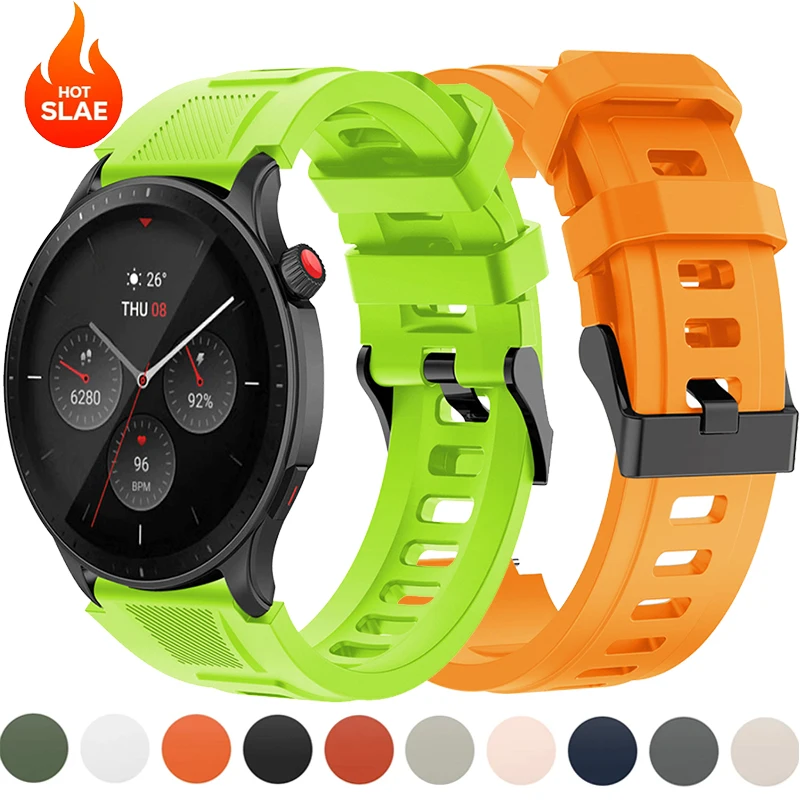 Silikon-Sportarmband für Huami Amazfit GTR 4 Armbänder, weiches Armband für Amazfit GTR4, Ersatzzubehör